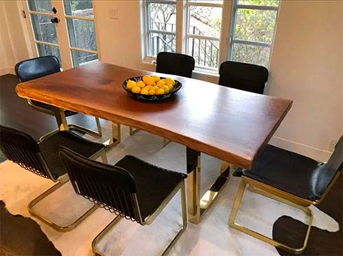 live edge black walnut single slab table live edge black walnut single slab table